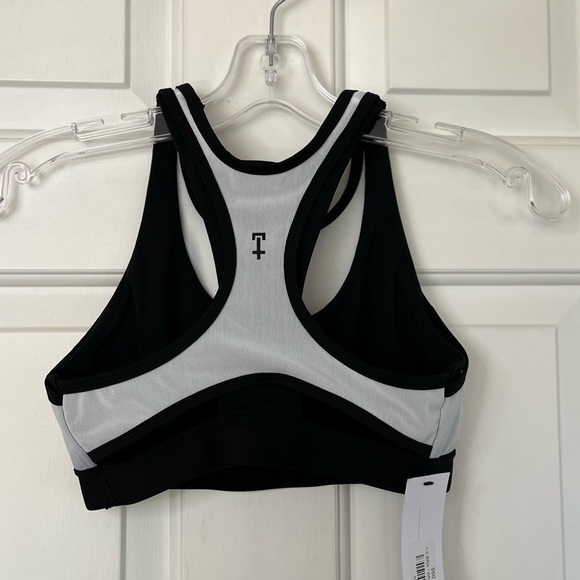 NWT Ride Cycle Club 1-2 Racerback Sports Bra 6 / Small / White Black - Picture 9 of 13